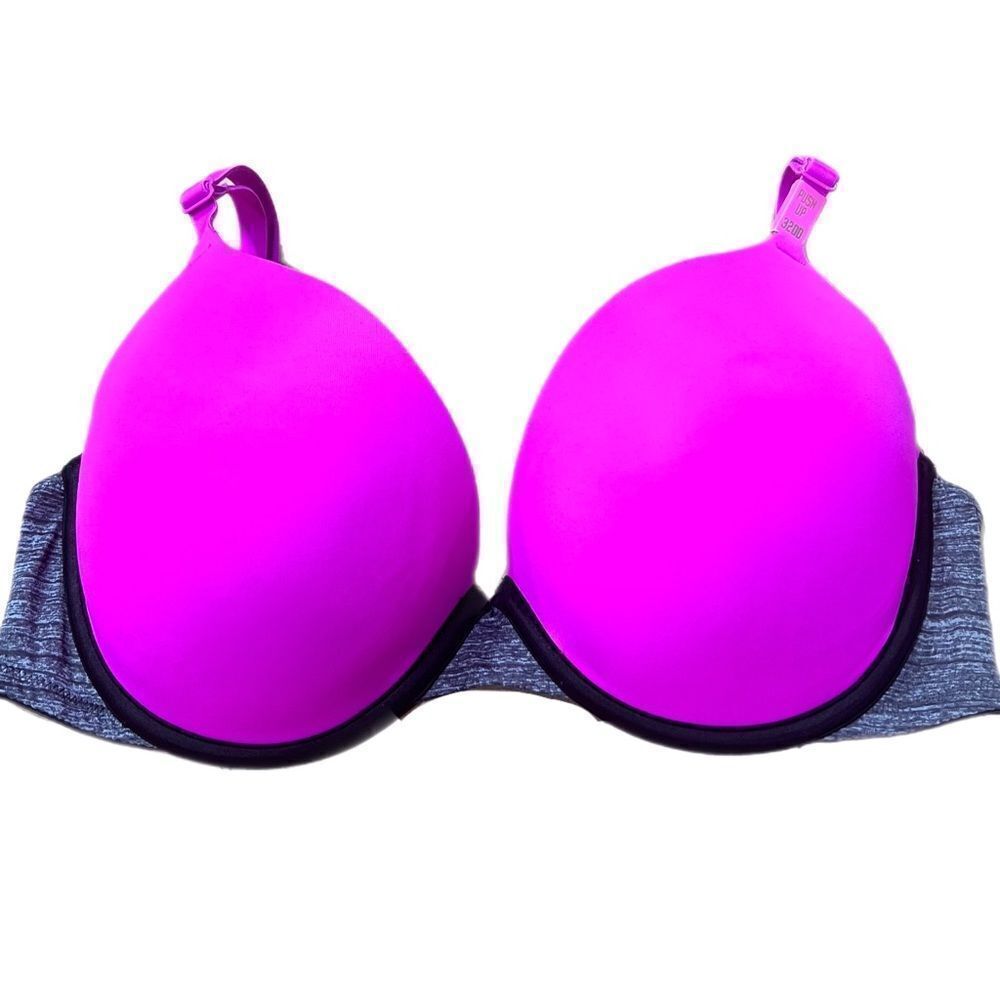 Victoria’s Secret Pink wear everywhere Push Up Padded Pink / Gray Bra